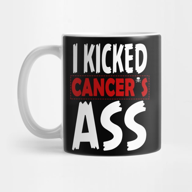 I Kicked Cancer´s Ass shirt cancer survivor by Jakavonis